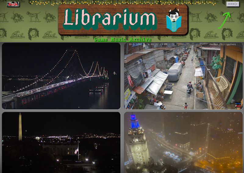 11/9/2025: Added more cameras and moved the camera section to librarium
